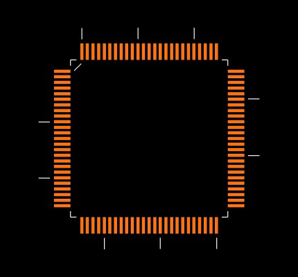 CY8C3446AXI-099 Footprint