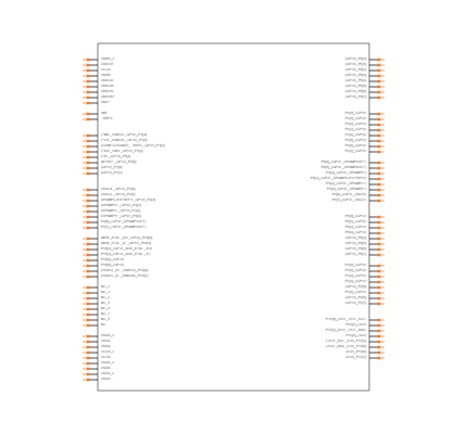 CY8C3866AXI-208 Symbol