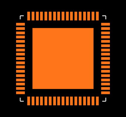 CY8C3866LTI-030 Footprint