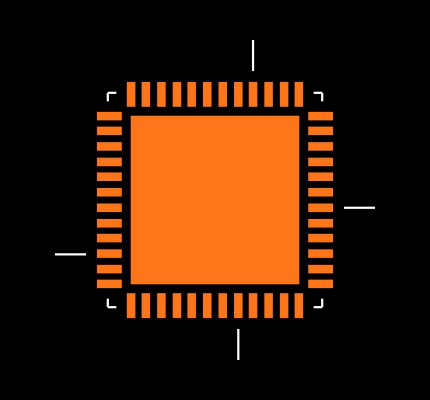 CY8C3866LTI-067T Footprint