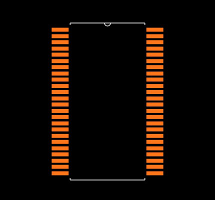 CY8C3866PVI-070 Footprint
