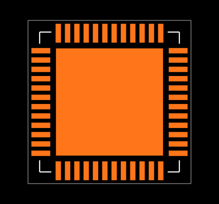 CY8CMBR2016-24LQXIT Footprint
