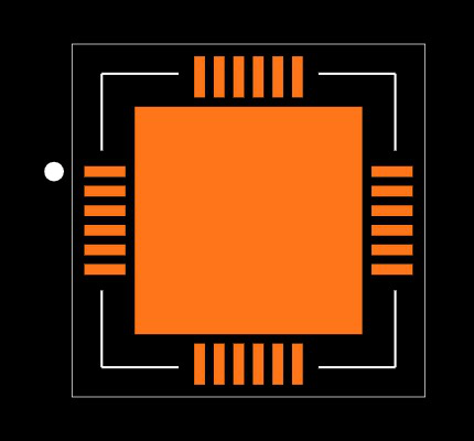 DIL48/QFN48-3 ZIF-CS Footprint