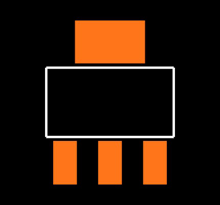 AP2114H-3.3TRG1 Footprint