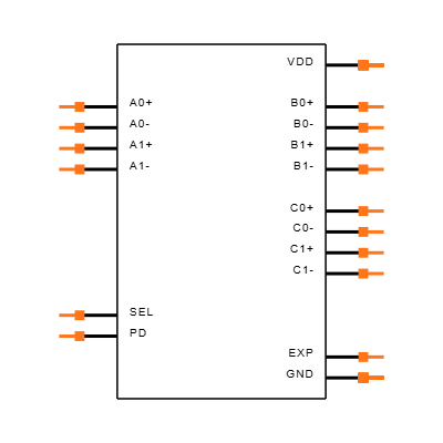 PI3DBS12212AZBEX Symbol