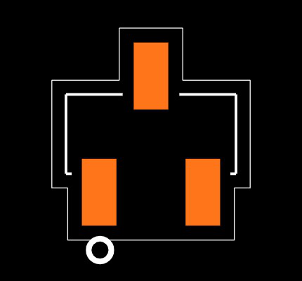 ZXM61P03FTC Footprint