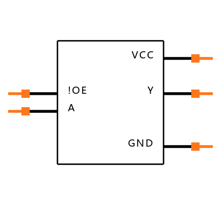 74LVC1G125QW5-7 Symbol