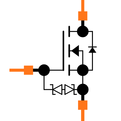 DMN2011UFDE-7 Symbol