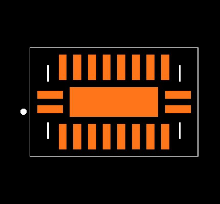 PI3USB302-AZBEX Footprint