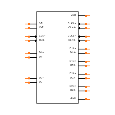PI3WVR626XEBEX Symbol