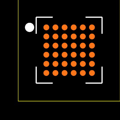 PI3WVR646GEEX Footprint