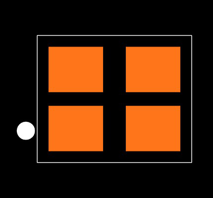 ECS-160-10-36Q-AES-TR Footprint