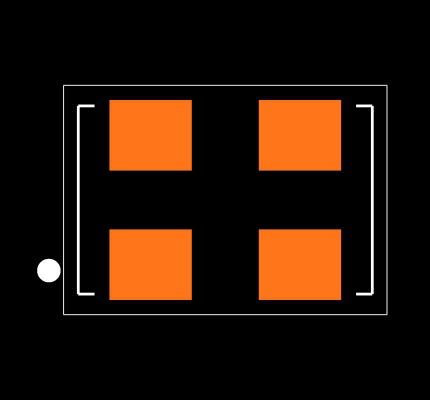 ECS-3961-018-AU-TR Footprint