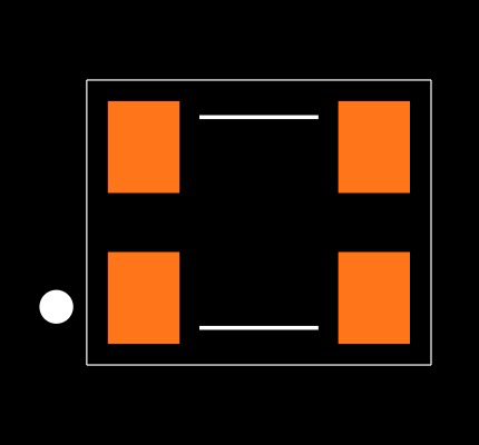 ECS-TXO-3225-122.8-TR Footprint