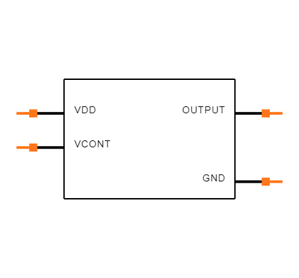 ECS-TXO-3225-122.8-TR Symbol