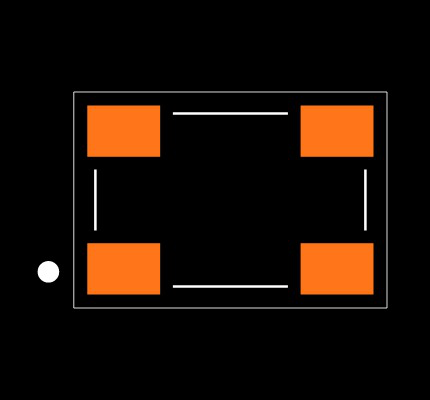 ECS-TXO-5032-147.4-TR Footprint