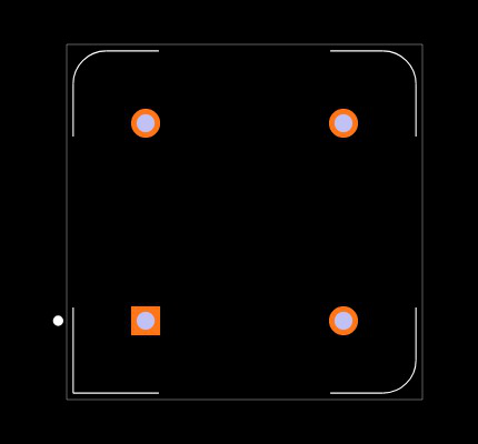 ECS-2100AX-073.7 Footprint