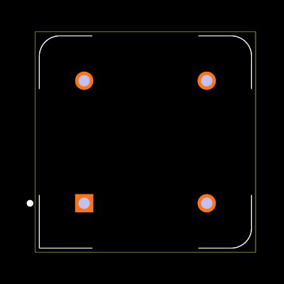 ECS-2100AX-64.0MHZ Footprint