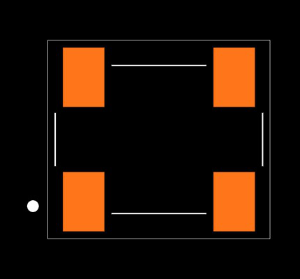 ECS-P73-98.304-AN Footprint