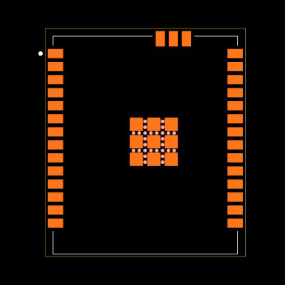 ESP32-C5-WROOM-1U-N8R8 Footprint