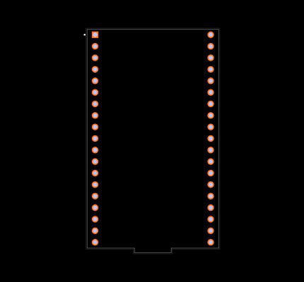 ESP32-DEVKITS Footprint