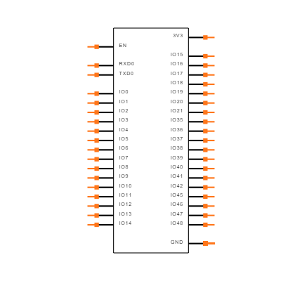 ESP32-S3-WROOM-1U-N4 Symbol