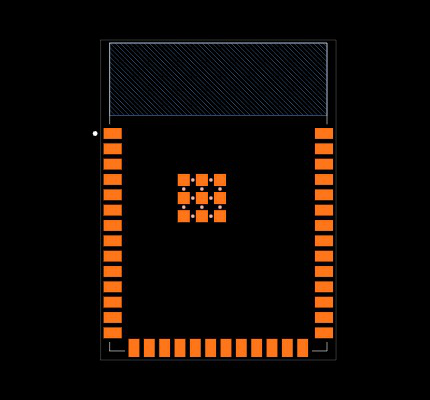 ESP32-S3-WROOM-2-N32R8V Footprint
