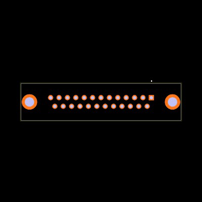 DB25S364TLF Footprint
