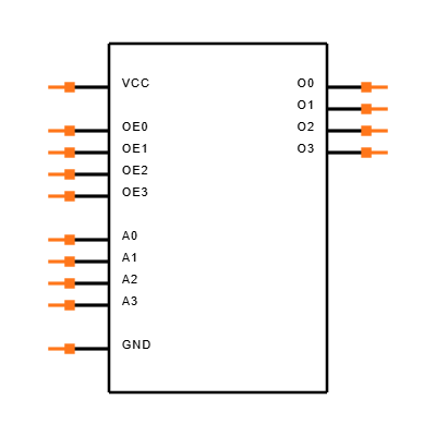 74LCX126MTC Symbol
