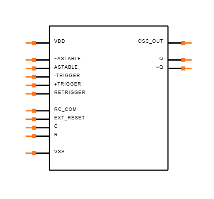 CD4047BCN Symbol