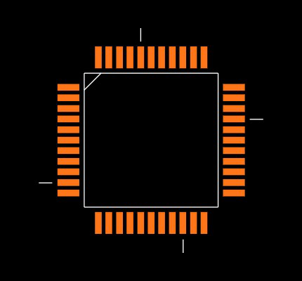 MC908GP32CFBE Footprint