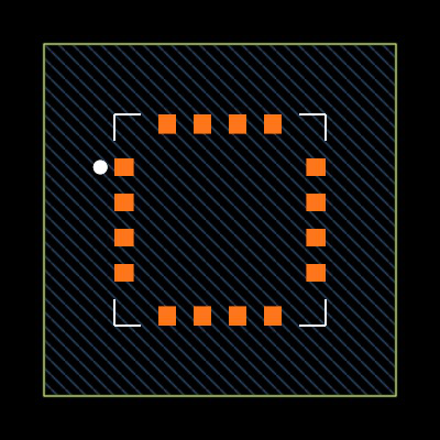 MMA7261QR2 Footprint