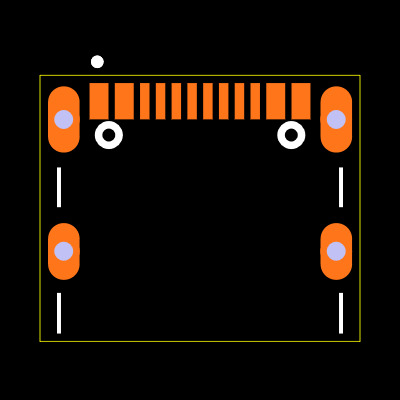 USB4105-GF-A-060 Footprint