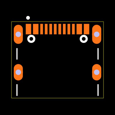 USB4105-GF-A-120 Footprint