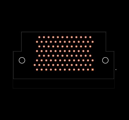 MWDM2L-100PCBRPT-.110 Footprint
