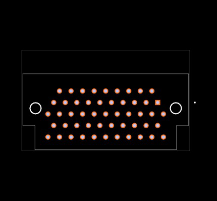MWDM2L-51SCBRPT-.110 Footprint