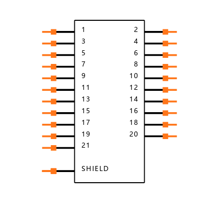 FFC2A33-21-T-R Symbol
