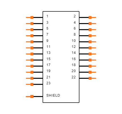 FFC2A33-23-T-R Symbol
