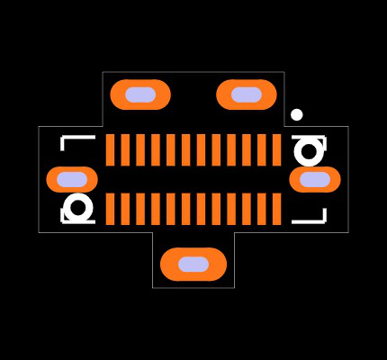 USB4151-GF-C Footprint