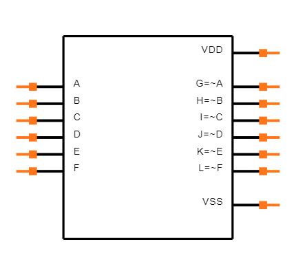 CD40106BM Symbol