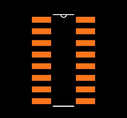 CD74HC4050M Footprint