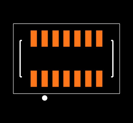 BM20B(0.8)-10DP-0.4V(51) Footprint
