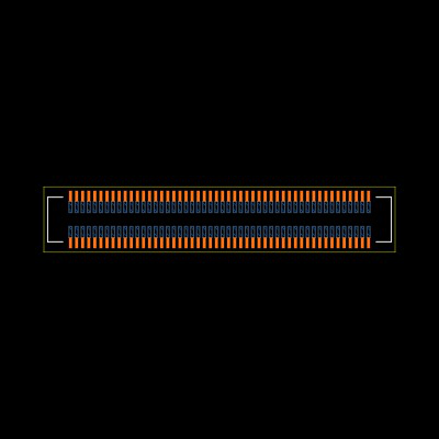 DF40HC(3.0)-100DS-0.4V(51) Footprint