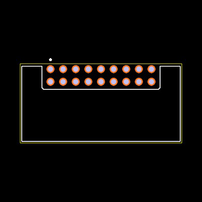 DF51A-18DP-2DS(50) Footprint