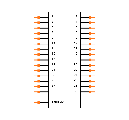 DF17(4.0)-30DS-0.5V(57) Symbol