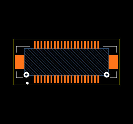 DF17(4.0)-40DP-0.5V(57) Footprint