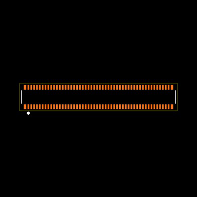 DF40C-100DP-0.4V(51) Footprint
