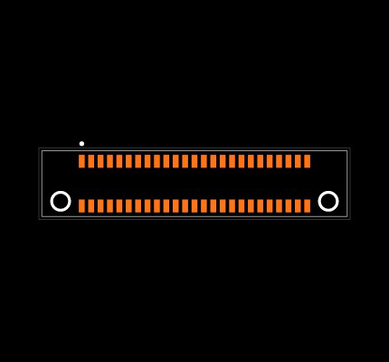 ER8-50P-0.8SV-2H Footprint