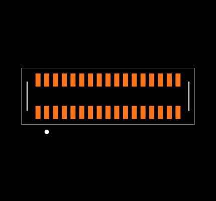 BM20B(0.8)-30DP-0.4V(51) Footprint