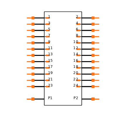 BM23PF0.8-24DP-0.35V(51) Symbol